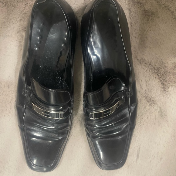 Prada mens black leather shoes. - Picture 3 of 3